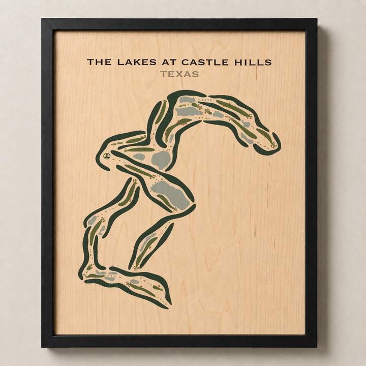 The Lakes at Castle Hills, Texas - Printed Golf Courses