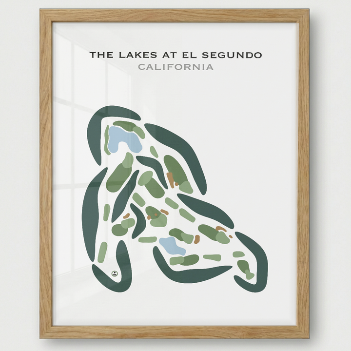 The Lakes at El Segundo, California - Printed Golf Courses