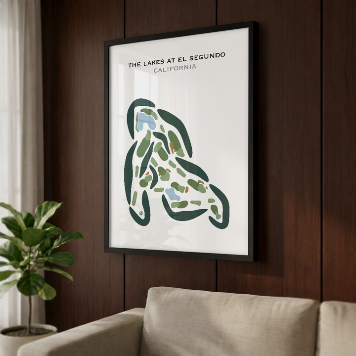 The Lakes at El Segundo, California - Printed Golf Courses