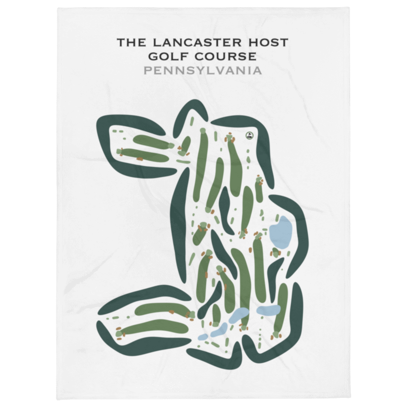 The Lancaster Host Golf Course, Pennsylvania - Printed Golf Courses