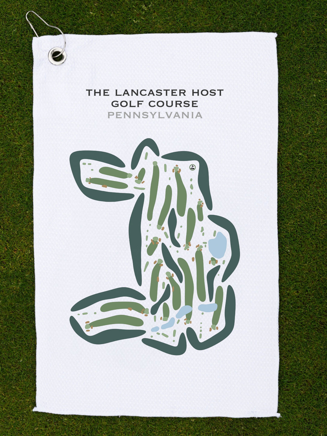 The Lancaster Host Golf Course, Pennsylvania - Printed Golf Courses