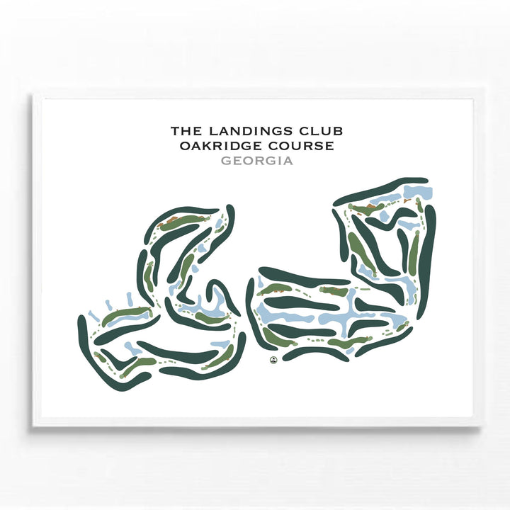 The Landings Club, Oakridge Course, Georgia - Printed Golf Course