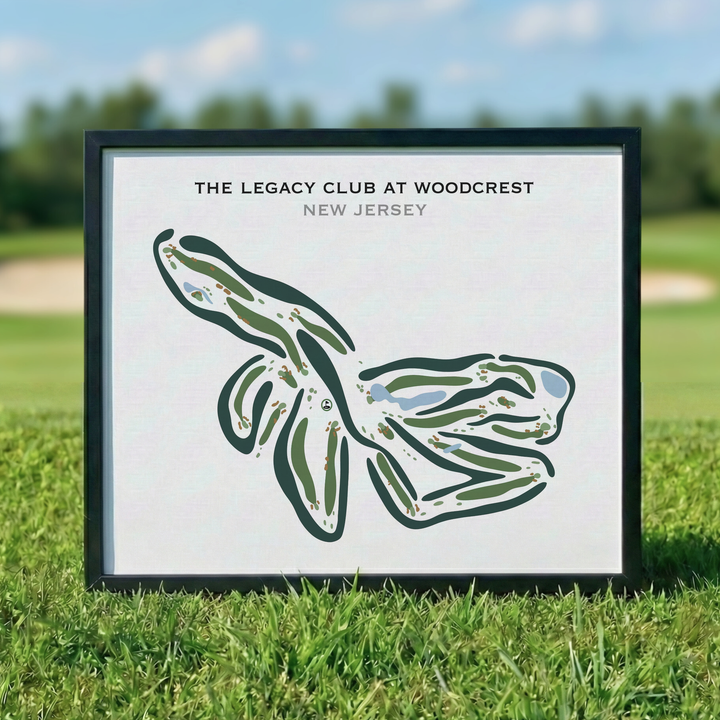 The Legacy Club At Woodcrest, New Jersey - Printed Golf Courses