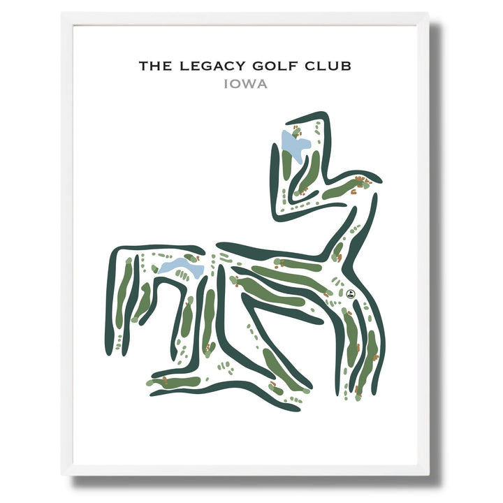 The Legacy Golf Club, Iowa - Printed Golf Courses