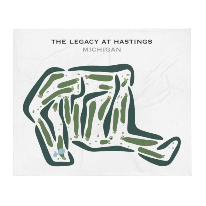 The Legacy at Hastings, Michigan - Printed Golf Courses