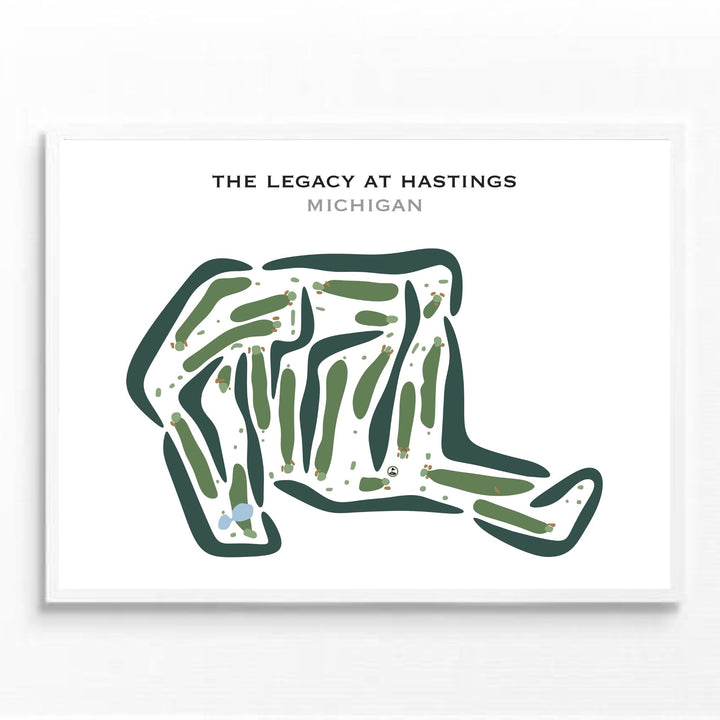 The Legacy at Hastings, Michigan - Printed Golf Courses