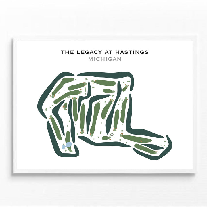 The Legacy at Hastings, Michigan - Printed Golf Courses