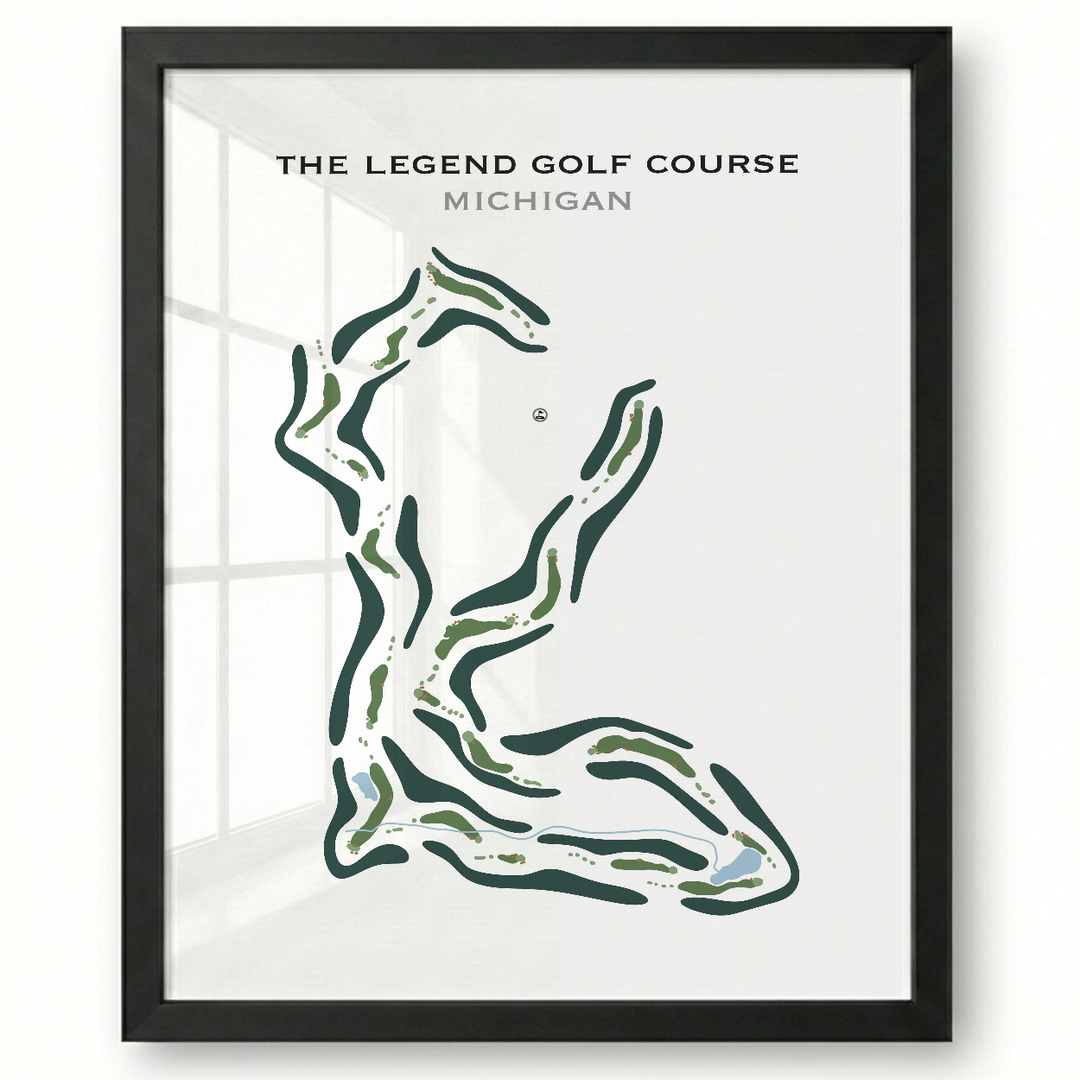 The Legend Golf Course, Michigan - Printed Golf Course