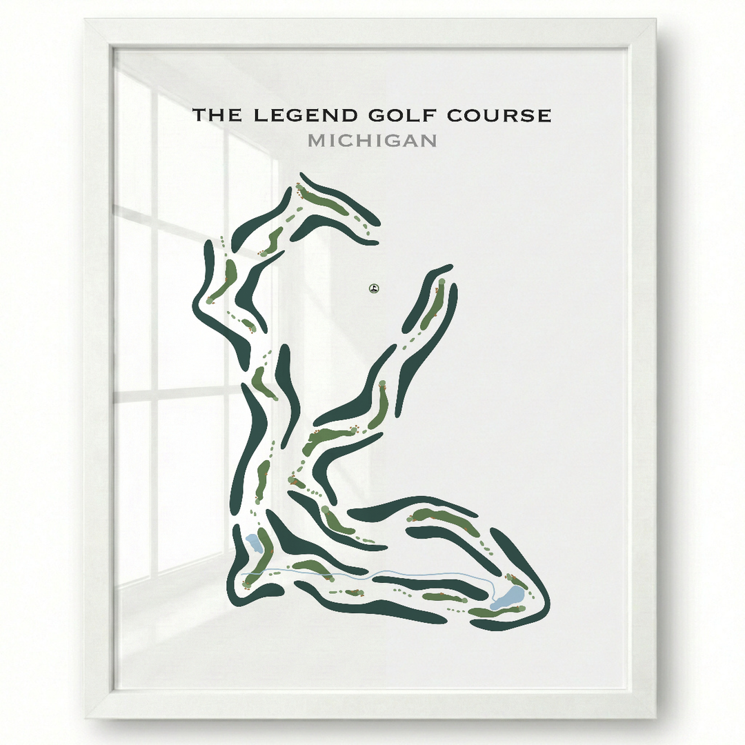The Legend Golf Course, Michigan - Printed Golf Course