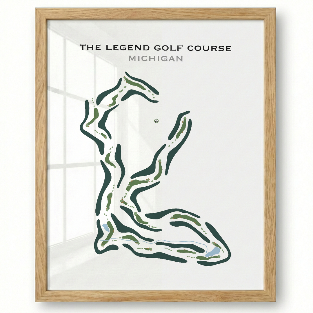 The Legend Golf Course, Michigan - Printed Golf Course