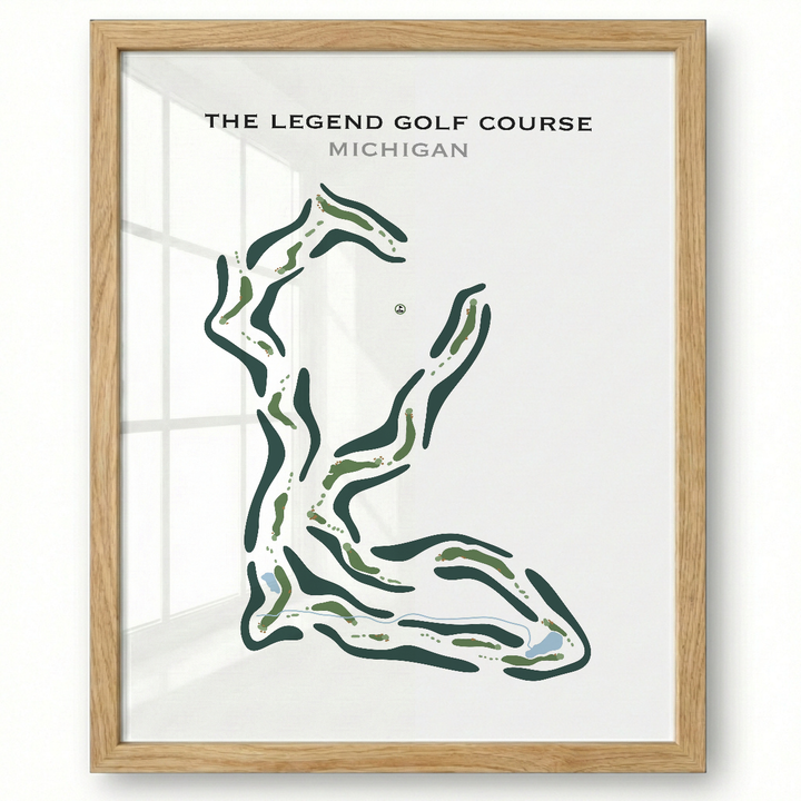 The Legend Golf Course, Michigan - Printed Golf Course