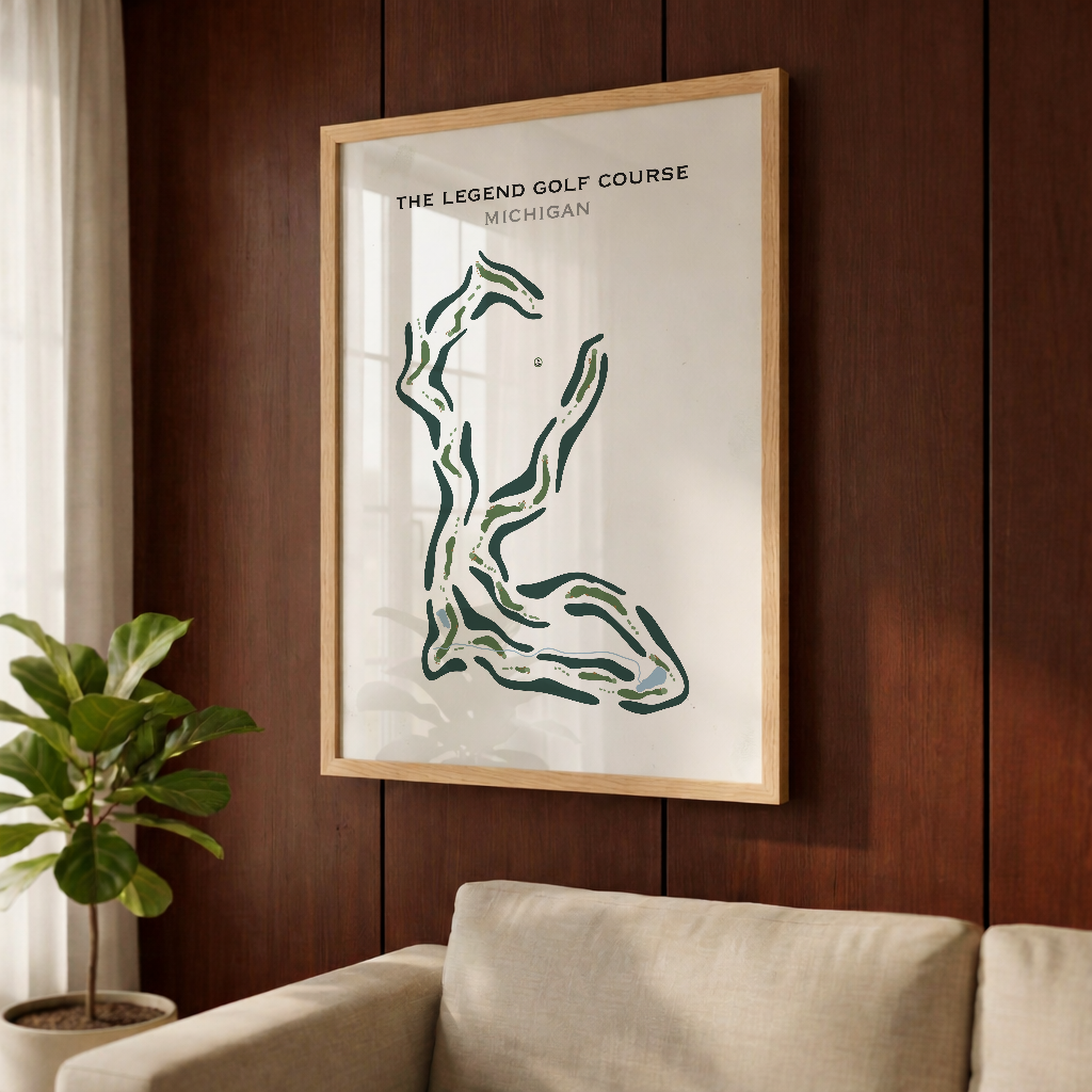 The Legend Golf Course, Michigan - Printed Golf Course