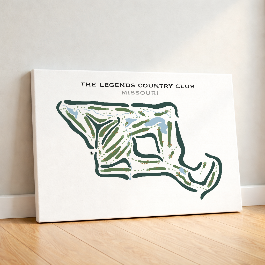 The Legends Country Club, Missouri - Printed Golf Courses