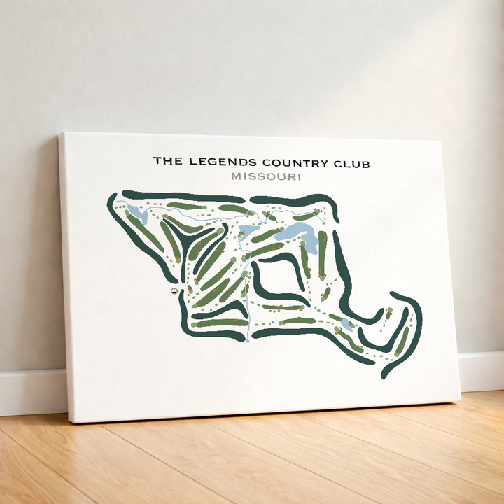 The Legends Country Club, Missouri - Printed Golf Courses