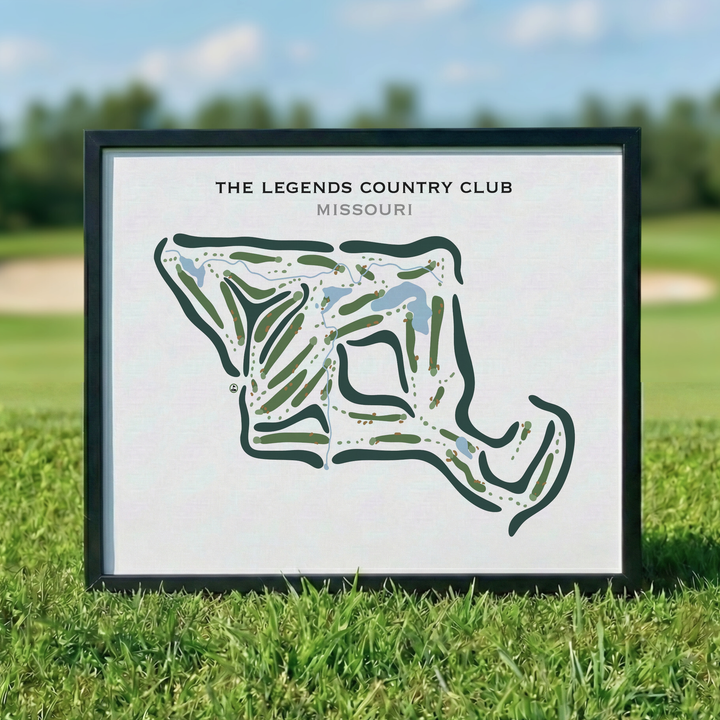 The Legends Country Club, Missouri - Printed Golf Courses