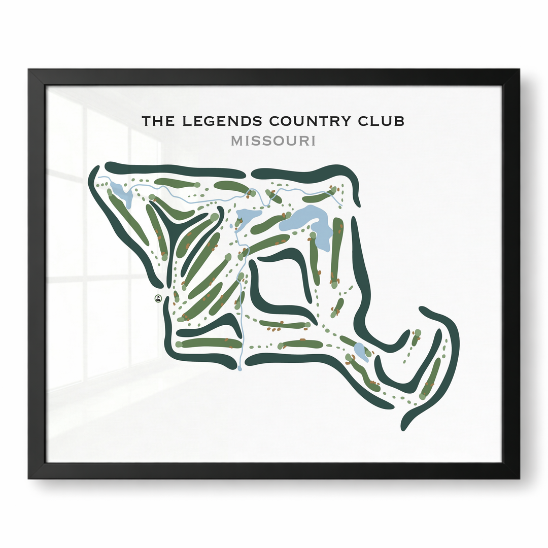 The Legends Country Club, Missouri - Printed Golf Courses