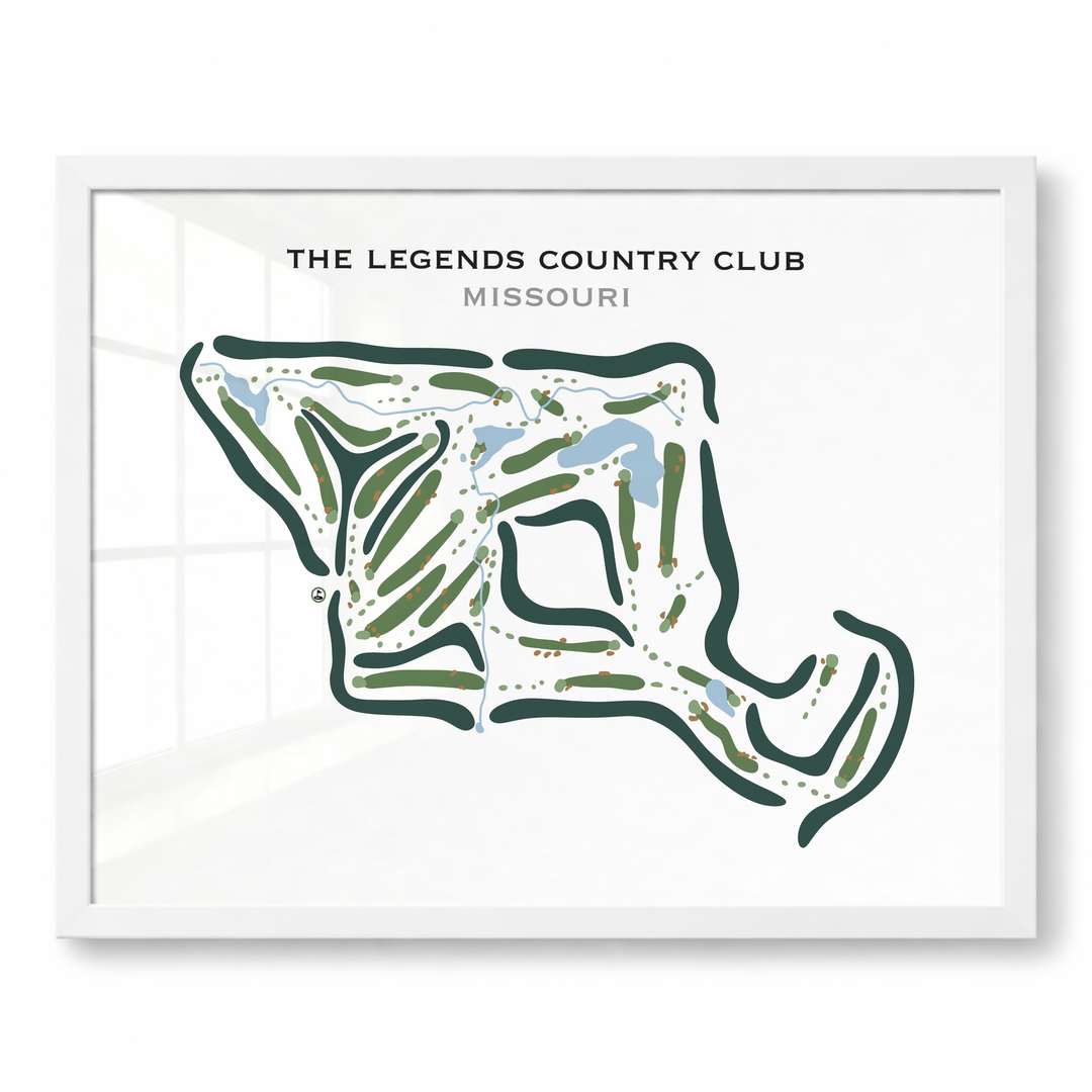 The Legends Country Club, Missouri - Printed Golf Courses