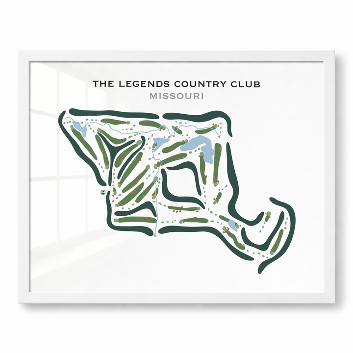 The Legends Country Club, Missouri - Printed Golf Courses