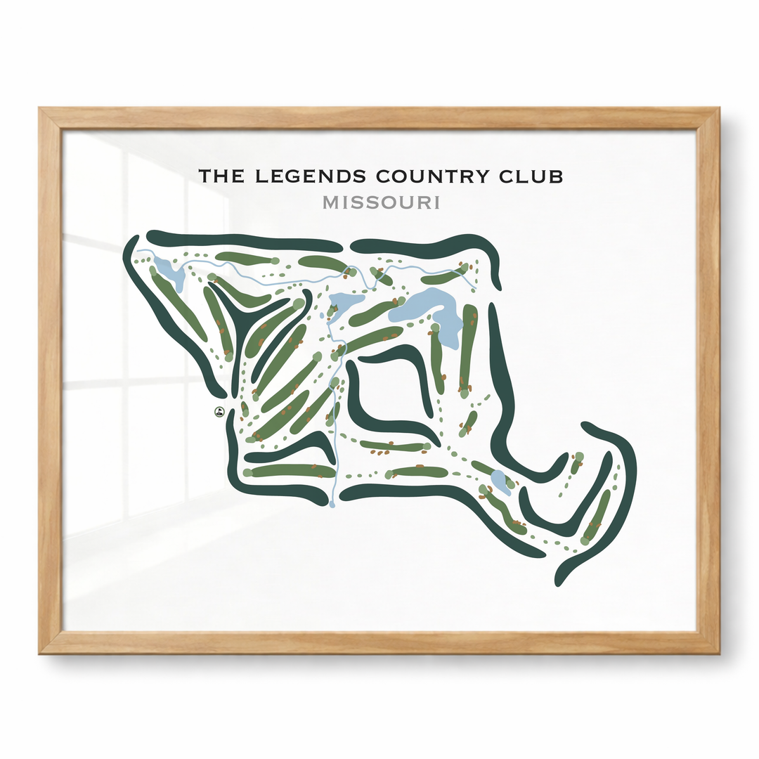 The Legends Country Club, Missouri - Printed Golf Courses