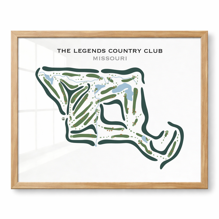 The Legends Country Club, Missouri - Printed Golf Courses