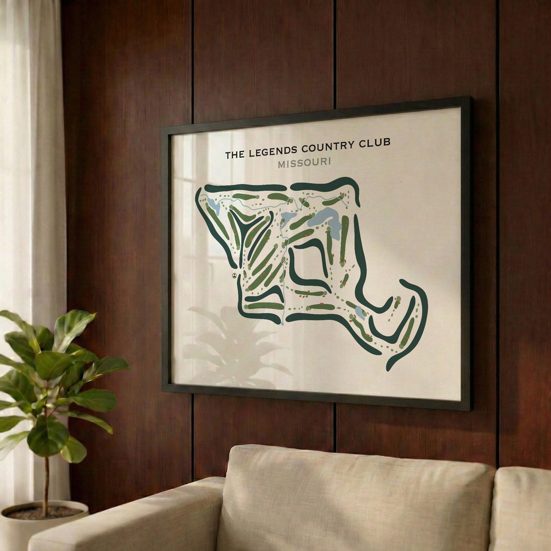 The Legends Country Club, Missouri - Printed Golf Courses