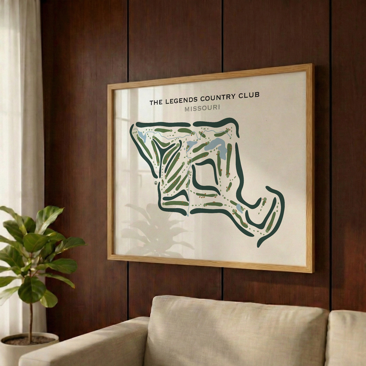 The Legends Country Club, Missouri - Printed Golf Courses