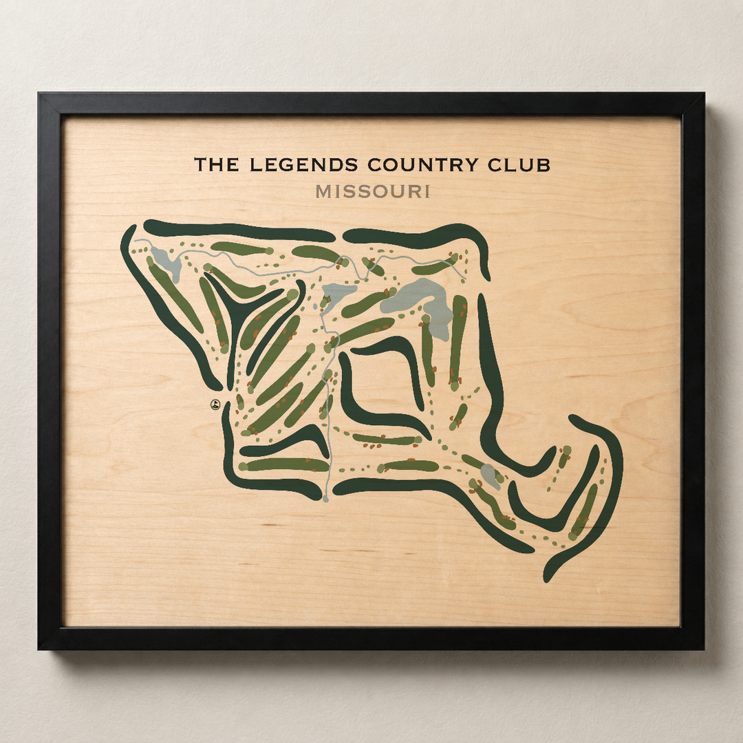 The Legends Country Club, Missouri - Printed Golf Courses