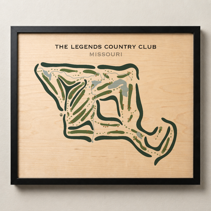 The Legends Country Club, Missouri - Printed Golf Courses