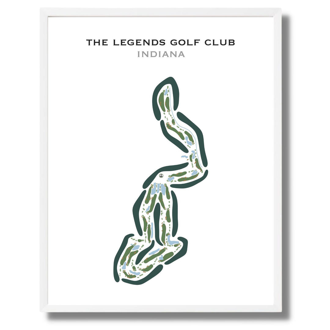 The Legends Golf Club, Indiana - Printed Golf Courses