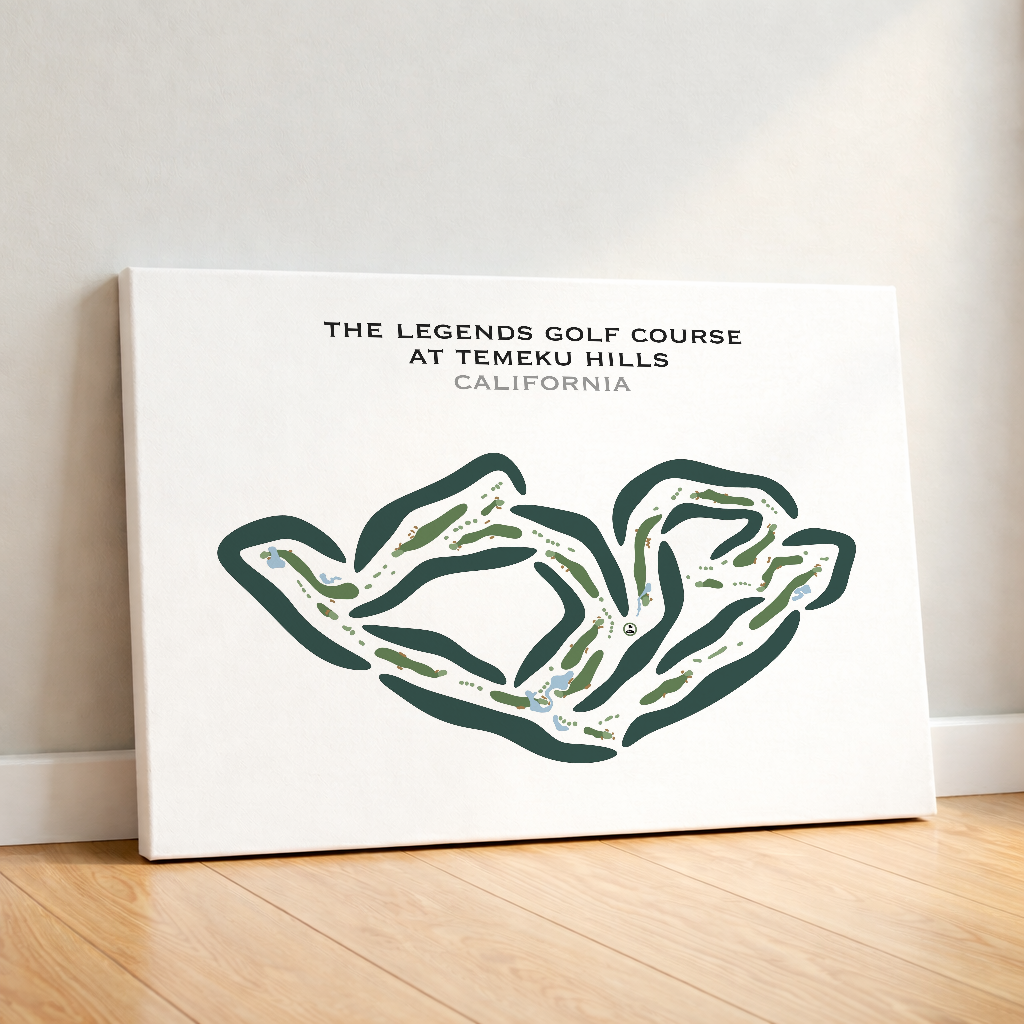 The Legends Golf Course at Temeku Hills, California - Printed Golf Courses