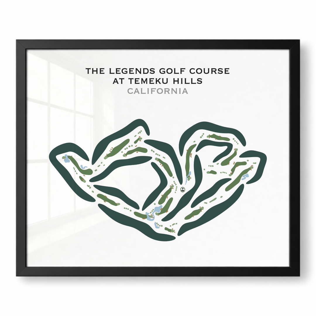 The Legends Golf Course at Temeku Hills, California - Printed Golf Courses