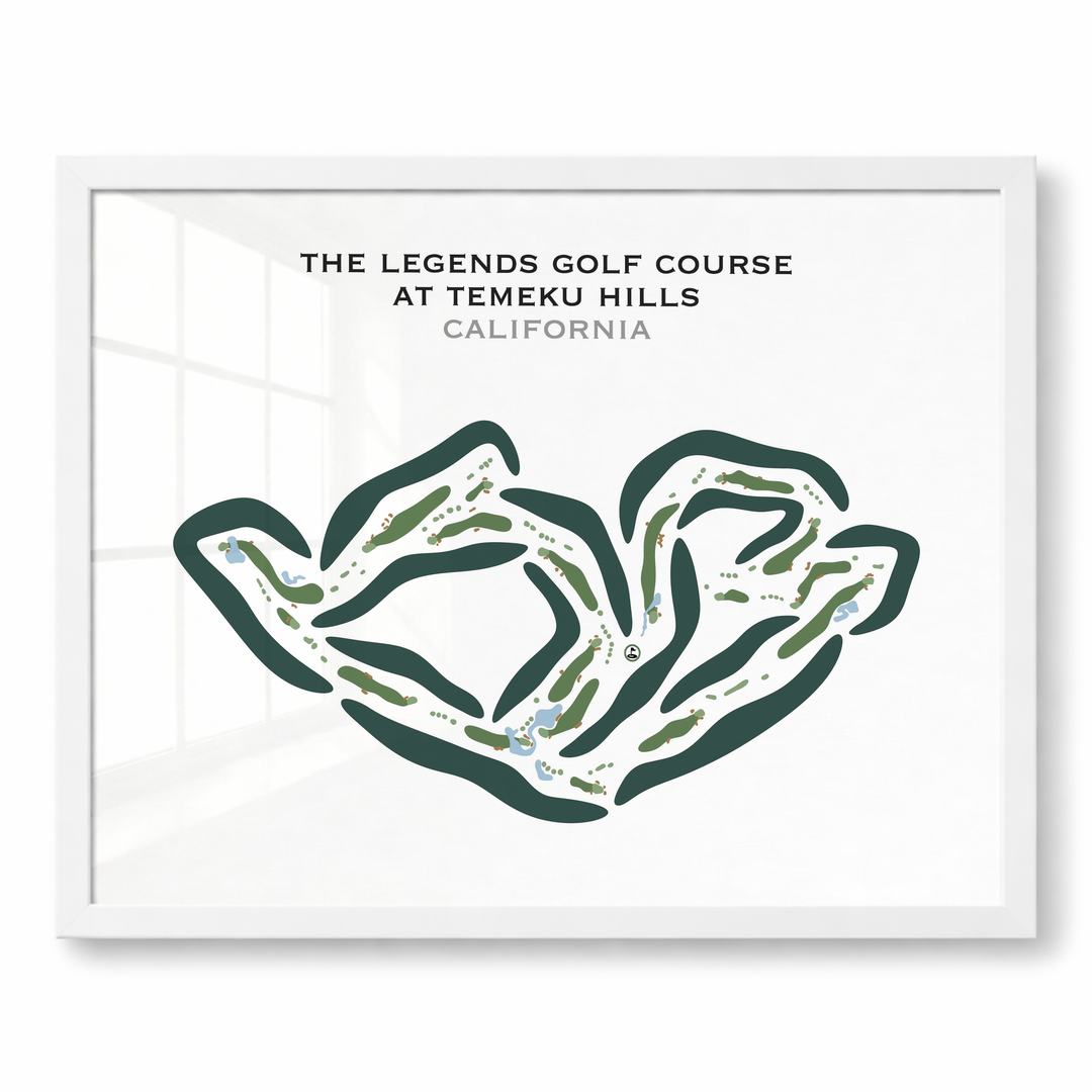 The Legends Golf Course at Temeku Hills, California - Printed Golf Courses