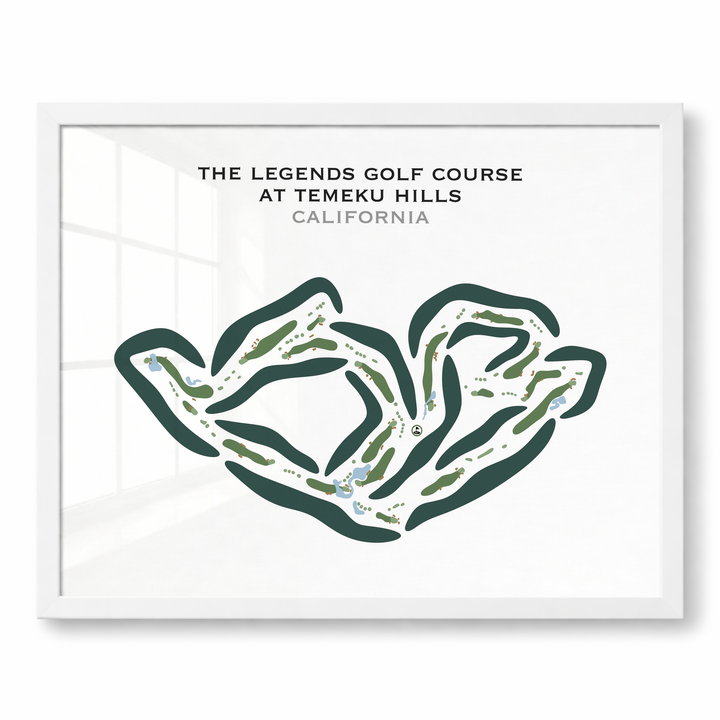 The Legends Golf Course at Temeku Hills, California - Printed Golf Courses