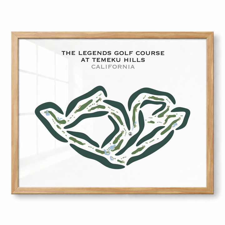 The Legends Golf Course at Temeku Hills, California - Printed Golf Courses