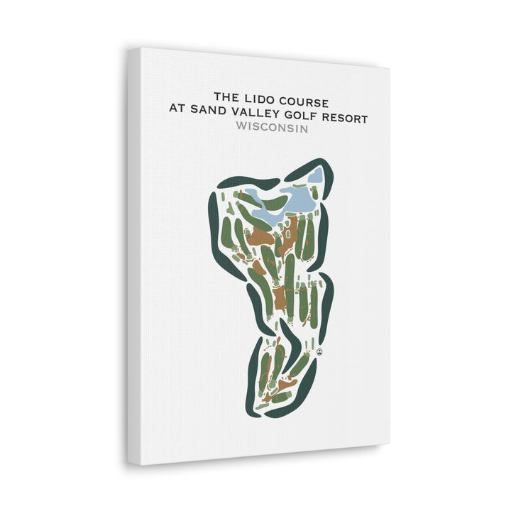 The Lido Course at Sand Valley Golf Resort, Wisconsin - Printed Golf Courses
