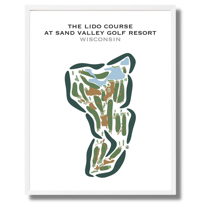 The Lido Course at Sand Valley Golf Resort, Wisconsin - Printed Golf Courses