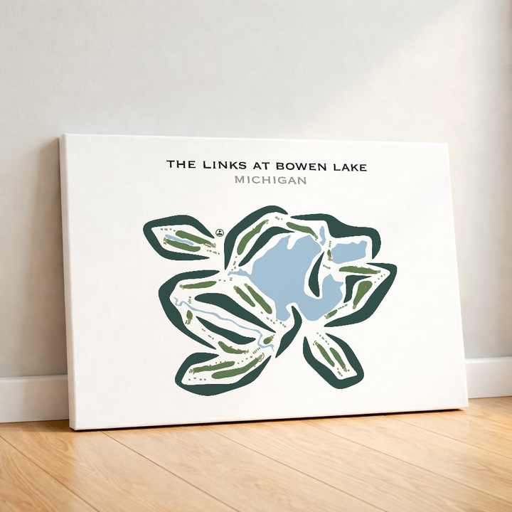 The Links at Bowen Lake Golf Course, Michigan - Printed Golf Course
