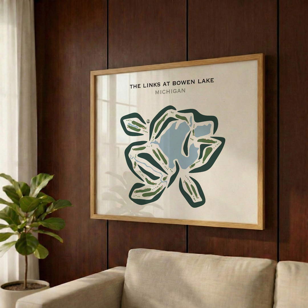 The Links at Bowen Lake Golf Course, Michigan - Printed Golf Course