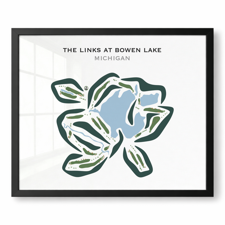The Links at Bowen Lake Golf Course, Michigan - Printed Golf Course