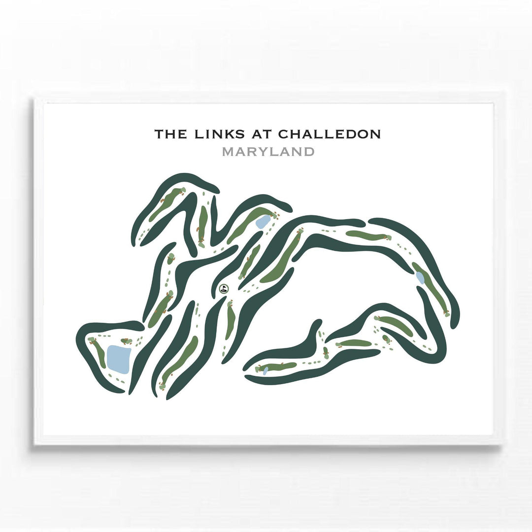 The Links at Challedon, Maryland - Printed Golf Courses - Golf Course Prints