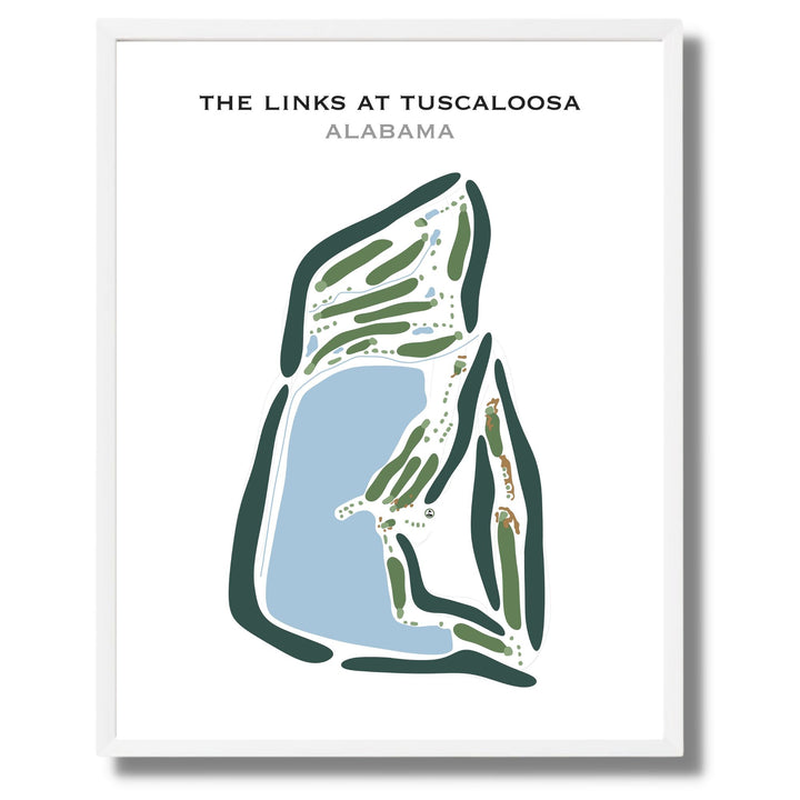 The Links at Tuscaloosa, Alabama - Printed Golf Courses