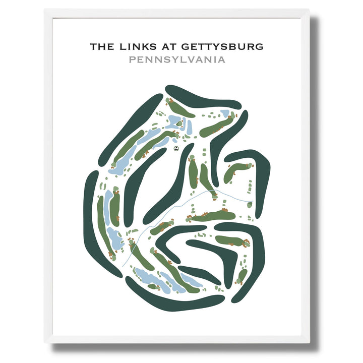 The Links at Gettysburg, Pennsylvania - Printed Golf Courses