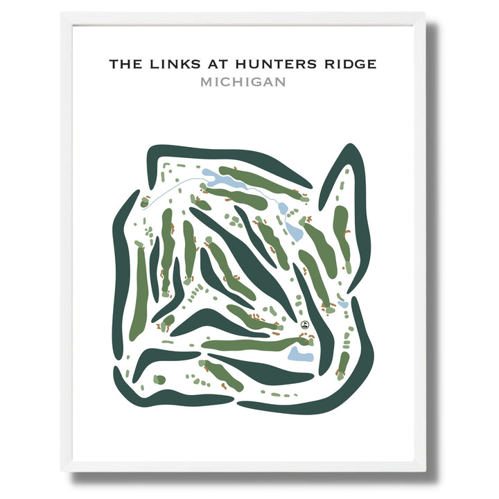 The Links at Hunters Ridge, Michigan - Printed Golf Courses