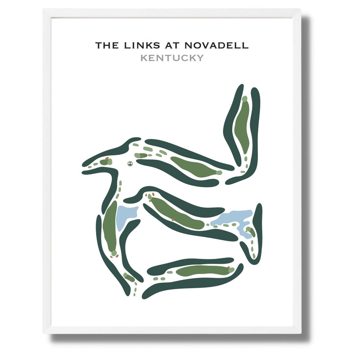 The Links at Novadell, Kentucky - Printed Golf Course