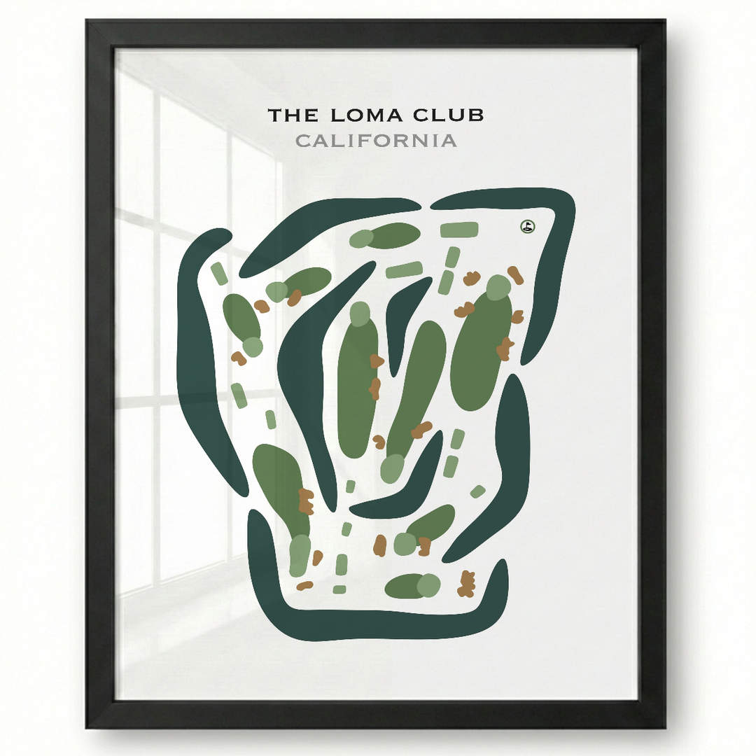 The Loma Club, California - Printed Golf Courses