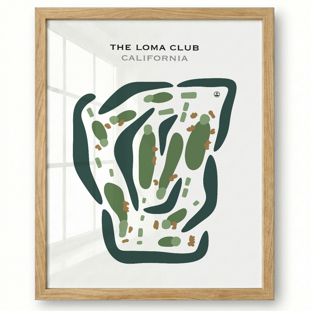 The Loma Club, California - Printed Golf Courses