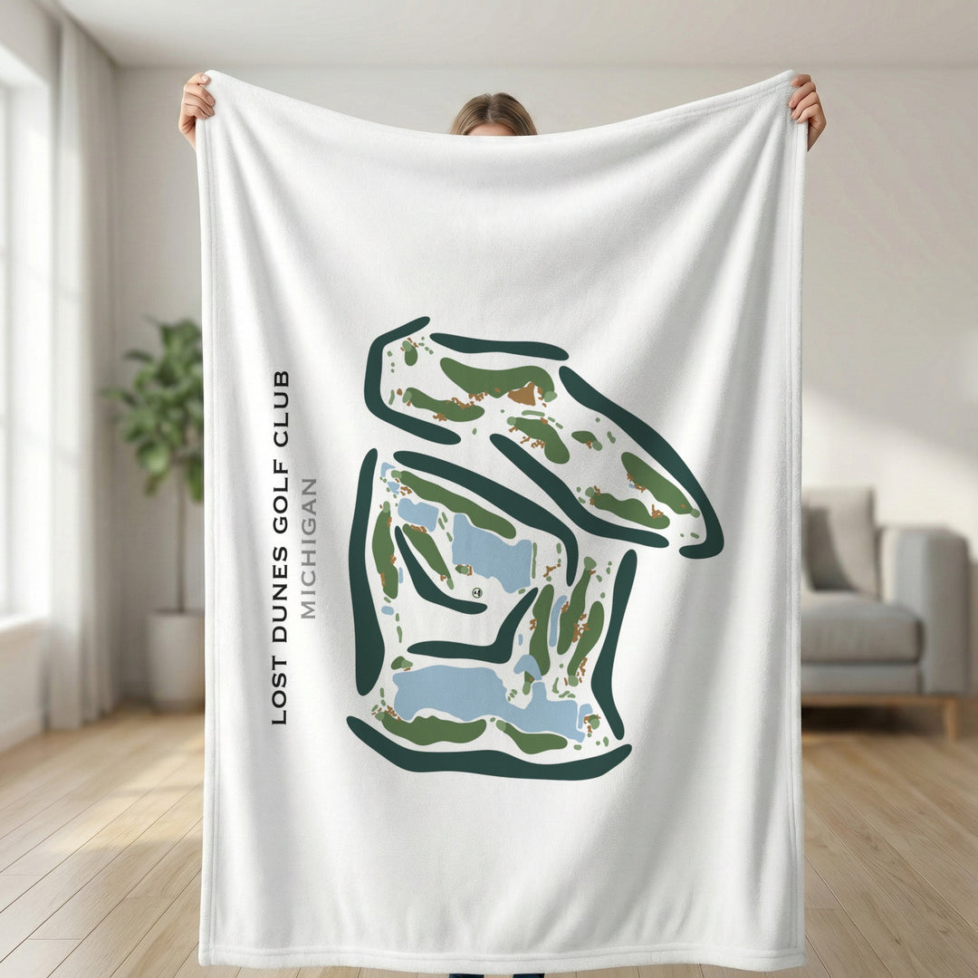 The Lost Dunes Golf Club, Michigan - Printed Golf Course
