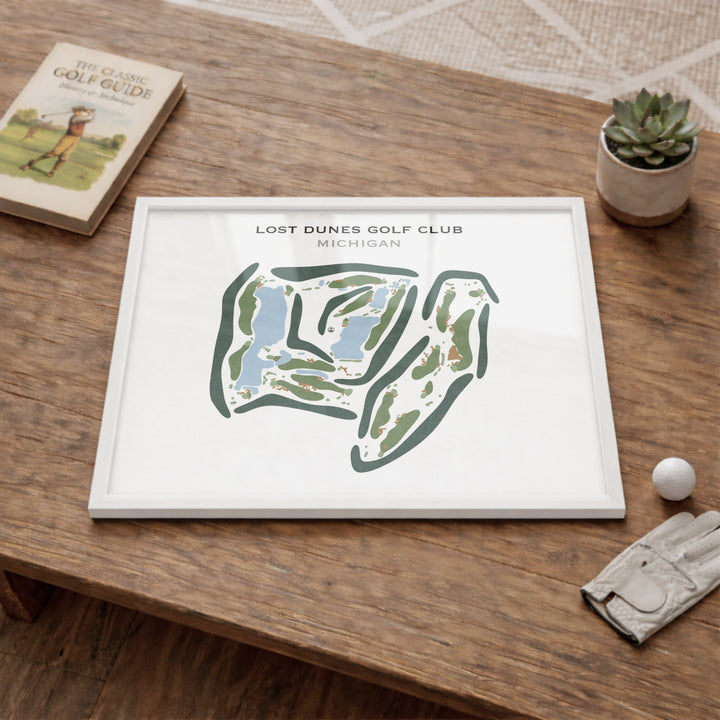 The Lost Dunes Golf Club, Michigan - Printed Golf Course