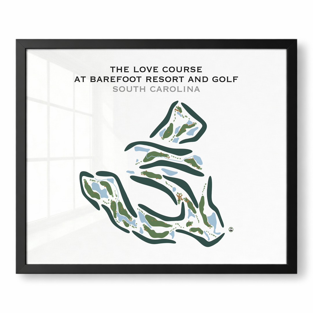 The Love Course at Barefoot Resort & Golf, South Carolina - Printed Golf Course
