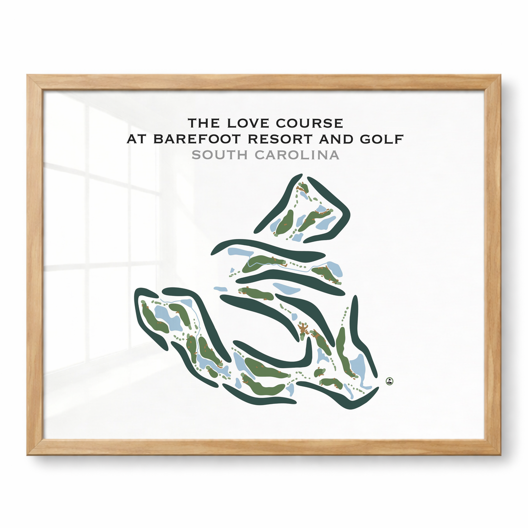 The Love Course at Barefoot Resort & Golf, South Carolina - Printed Golf Course